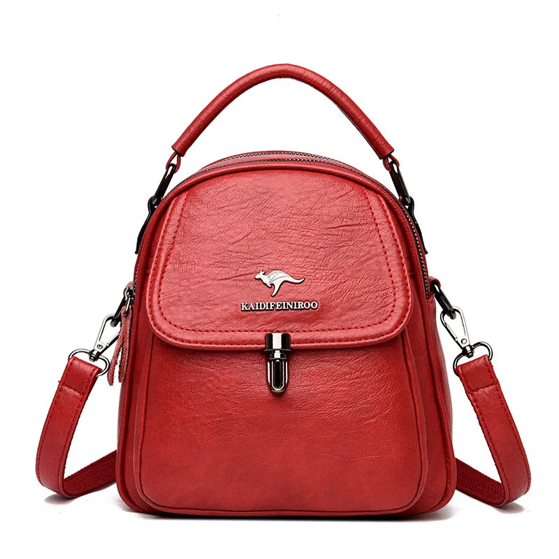 2021Female Backpack For Women Leather Backpack Multifunction women Travel Backpack Sac A Dos Femme School Bags For Teenage Girls