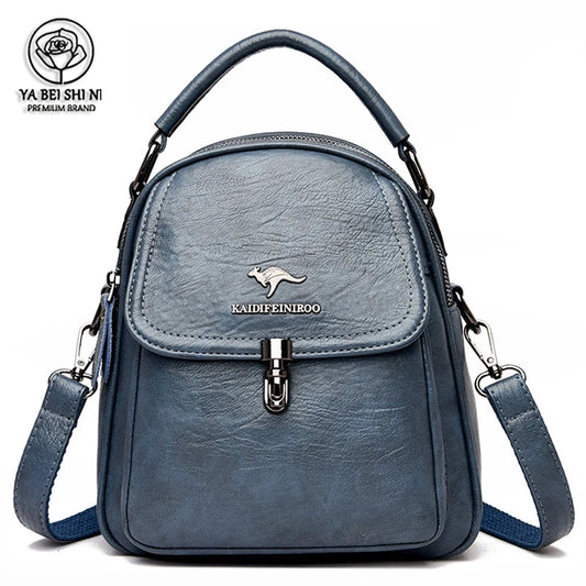 2021Female Backpack For Women Leather Backpack Multifunction women Travel Backpack Sac A Dos Femme School Bags For Teenage Girls