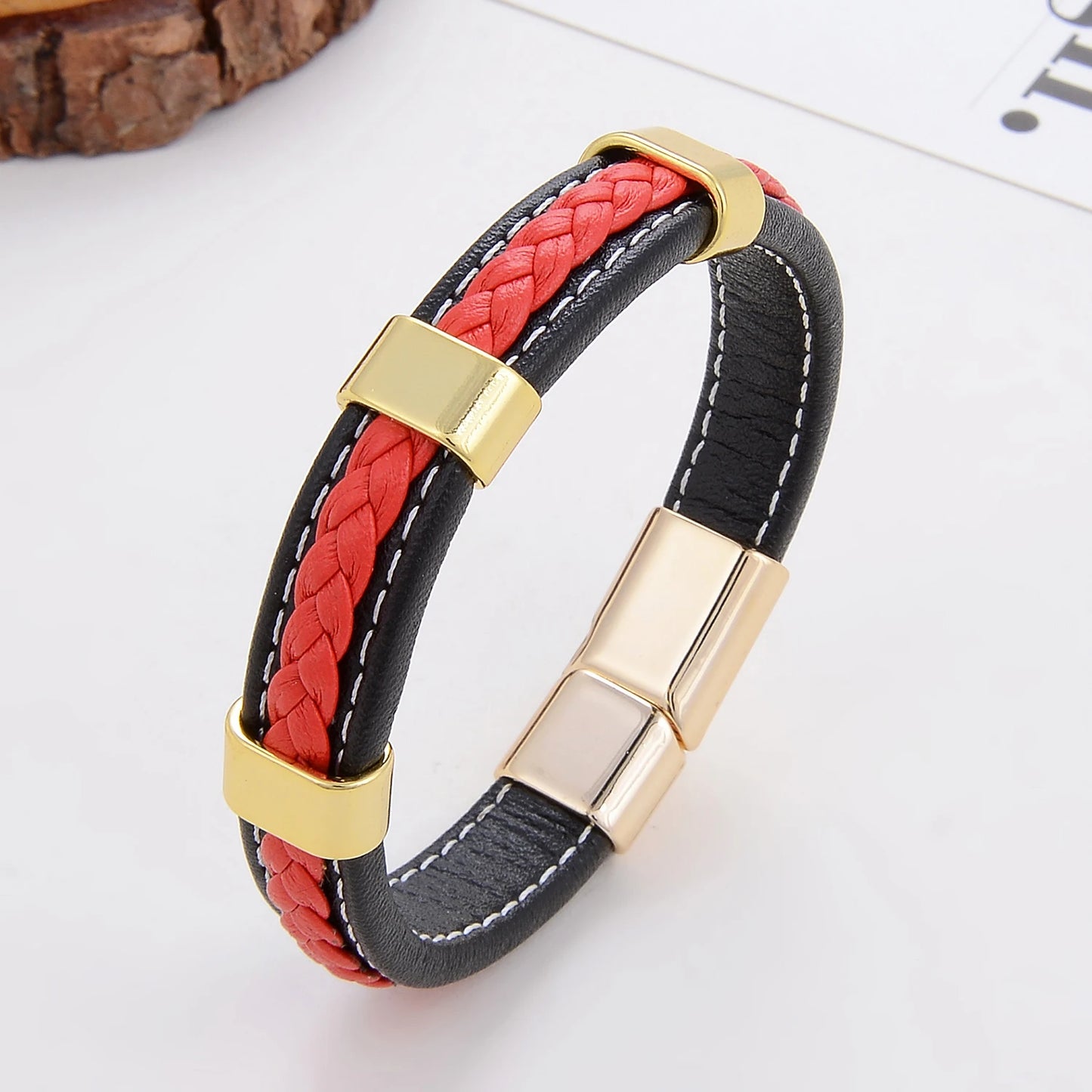 Classic Braided Leather Bracelet For Women Zinc Alloy Metal Mens Jewelry Bracelets Femme Accessories 2021 браслет мужской