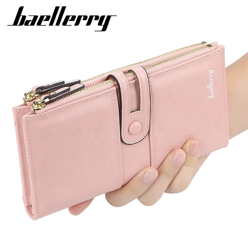 Baellerry New Women Long Wallets Large Capacity Handbags Female Purse Luxury Card Holder High Quality Zipper Wallet For Girls