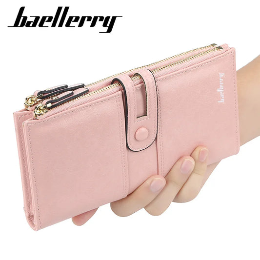 Baellerry New Women Long Wallets Large Capacity Handbags Female Purse Luxury Card Holder High Quality Zipper Wallet For Girls