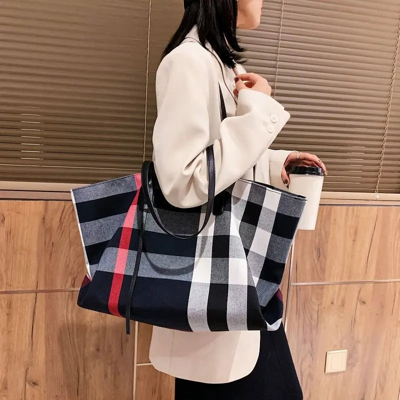 Canvas Totes Women Large Capacity Handbag Shoulder Linen Folding Shopping Bag Women's Bag Trend 2022 Luxury Bag Woman Sac A Main